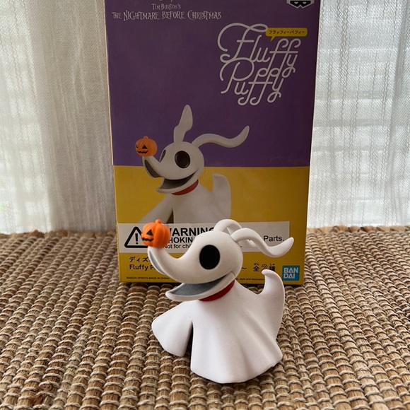 🖤🎃🤍 Zero fluffy puffy figure Disney nightmare before Christmas - Picture 1 of 5